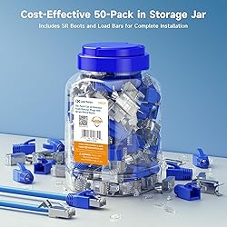 Cable Matters 50-Pack Cat6A RJ45 Shielded Modular