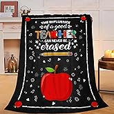 Teacher Gifts Blanket Retirement Throw Blankets Soft Fleece Flannel Bedding Best Teacher Appreciation Gifts for Teachers Women Men Adults Stuff Plush for Couch Sofa Bed Room Decor 40"X50"
