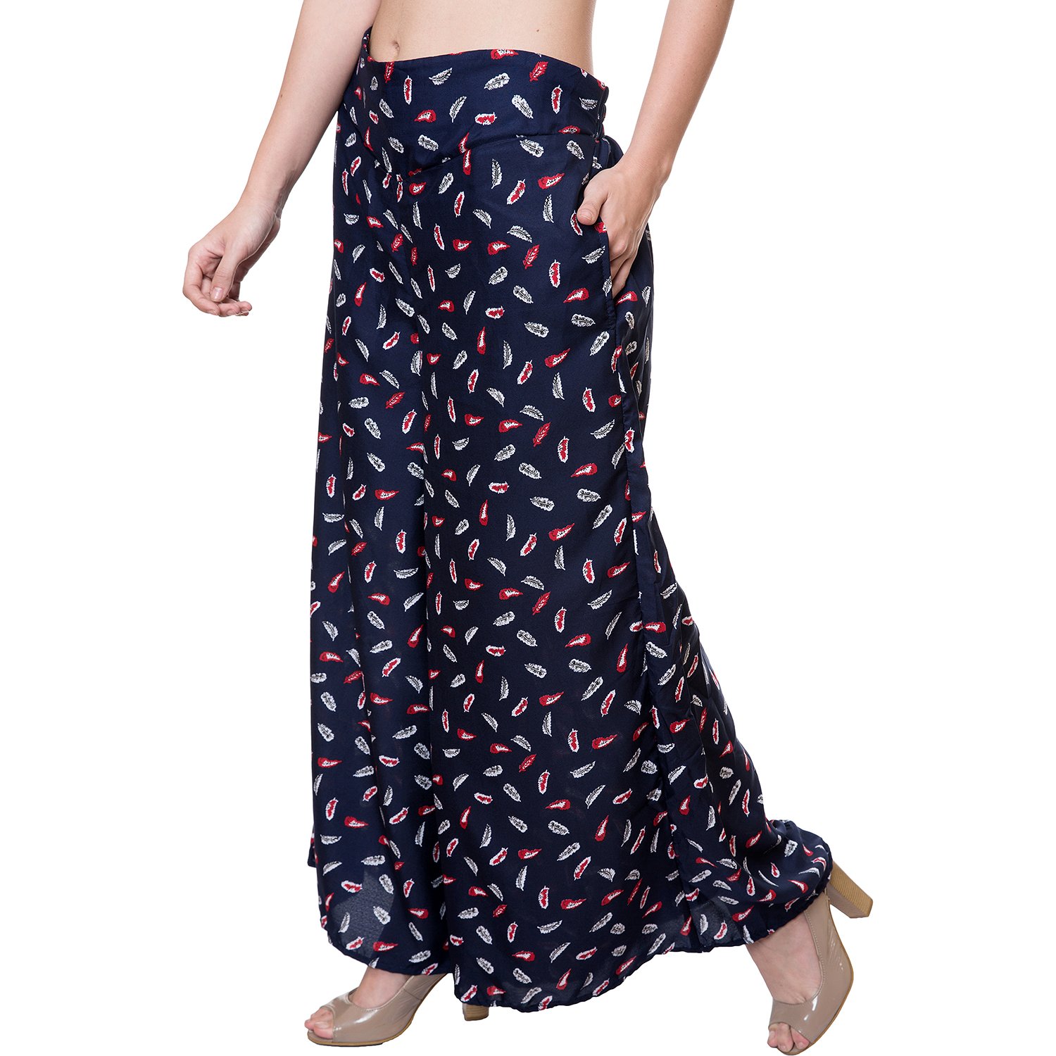 tashi printed poly crepe stylish plazzo for women