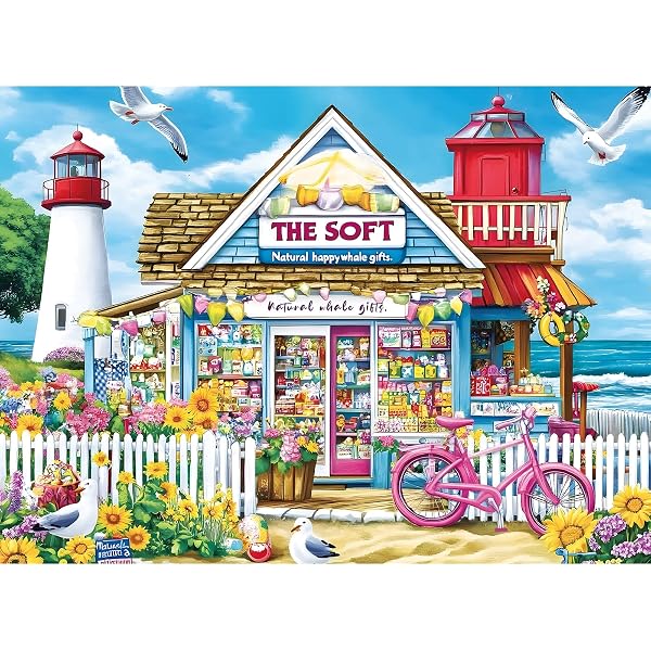 Amazon.com: 500 Piece Puzzle for Adults – Coastal Flowers and