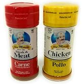 Chef Merito Carne Asada Beef and Chicken Seasoning Combo Pack, 3 oz I Pollo Asado,Carne Asado, Meat Seasoning
