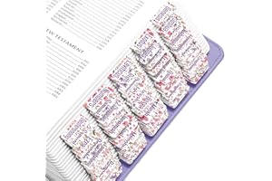 ESSEX WARES EssexWares – Pink & Purple Flowers Bible Tabs for Old and New Testament, 80 Large Print Tabs for Bible Study, Water-Resistant and Durable Bible Index Tabs for Women and Men - 1.7" Wide
