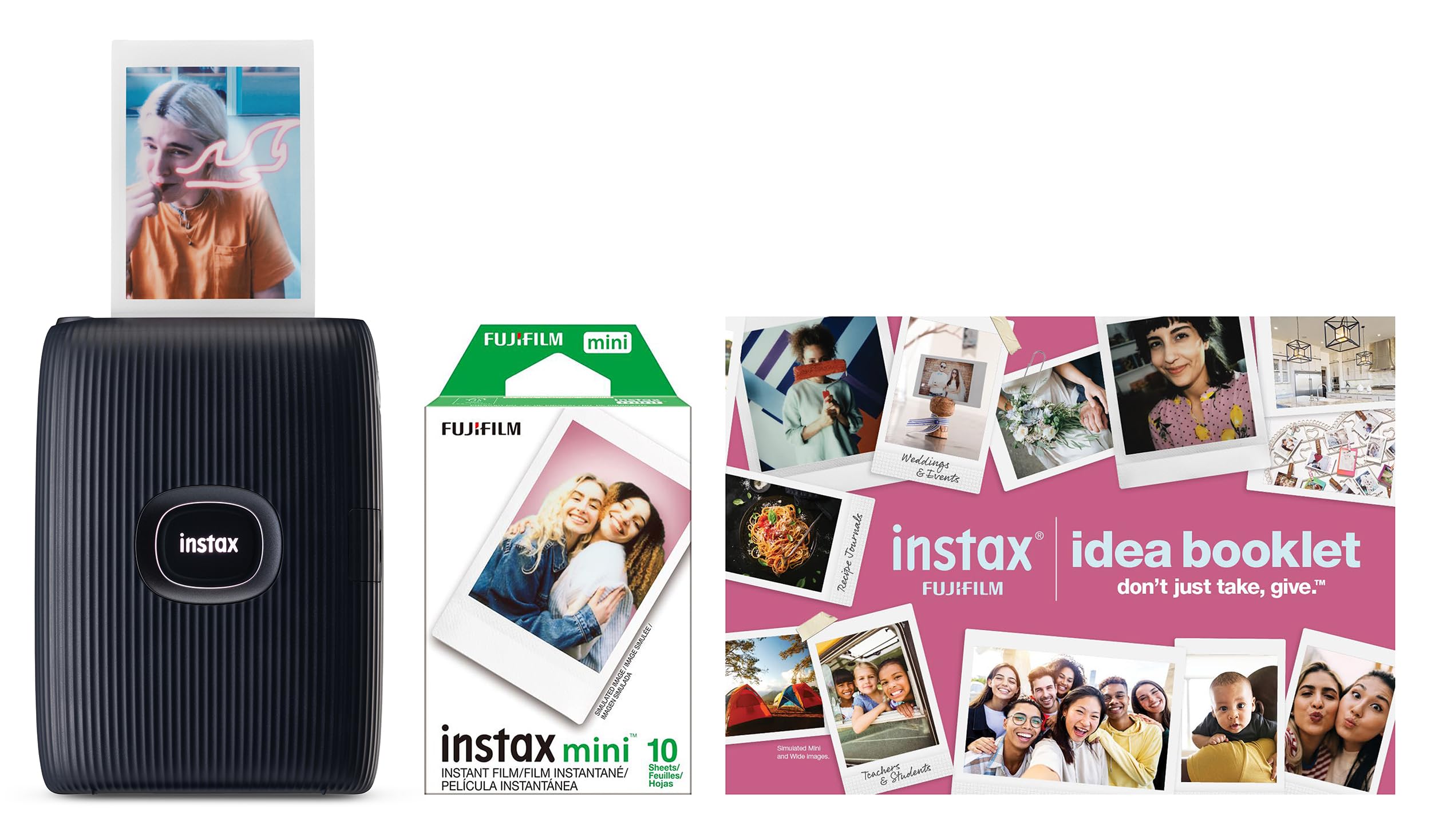Photo 1 of FUJIFILM Instax Mini Link 2 Smartphone Printer Bundle 2025 - Space Blue