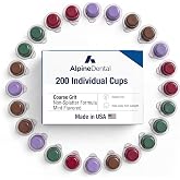 Alpine Blanc Tooth Polish Cups, Assorted Flavored - Professional Teeth Polishing Paste for a Smooth, Fresh Dental, Clean Feel - 200 Count