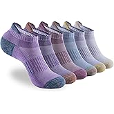 ATBITER Womens Ankle Socks 6 Pairs Cushioned Running Athletic No Show Socks With Tab