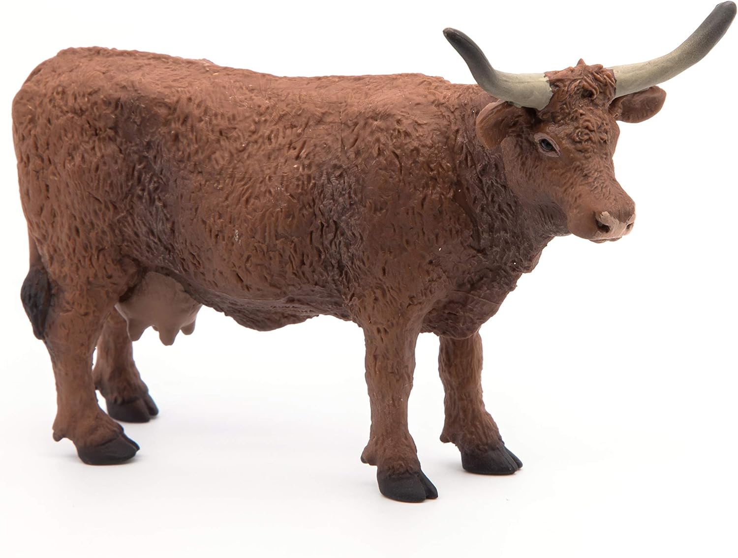 Papo, Realistic Salers Cow Figure, Ages 3+, Farm Life Collection, Educational Play Agricultural World - Image 3