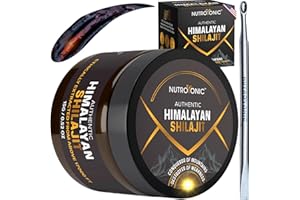 NUTROTONIC LLC NutroTonic® Authentic Himalayan SHILAJIT® | 60 Days Sun Dried Organic Most Potent Premium Resin | Lab Tested for Safety | Natural Source of Fulvic Acid +86% & Humic Acid +10%