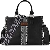 Montana West Wrangler Animal Print Tote Bag for Women Western Purse Boho Top Handle Satchel Handbag