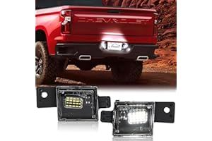 KanSmart LED License Plate Light Compatible with Chevy Silverado GMC Sierra 1500 2500HD 3500HD 2014-2022 Colorado Canyon Pickup Truck License Plate Lights Assembly Tag Lamp 6000K White