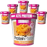 Legendary Foods 47g Protein Pasta Gluten Free Easy Mac and Cheese Cup | 7g Net Carbs, High Protein Keto Mac &amp; Cheese, Instant Microwave Pasta Cup, Quick Low Carb Meal