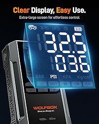 WOLFBOX 4000A Jump Starter with 160PSI Air