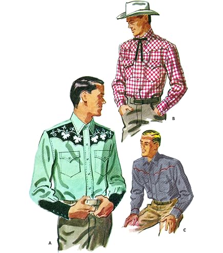Patron De Couture Chemise De Nuit Homme Années 1940 - Multi-tailles - Vintage Reproduction