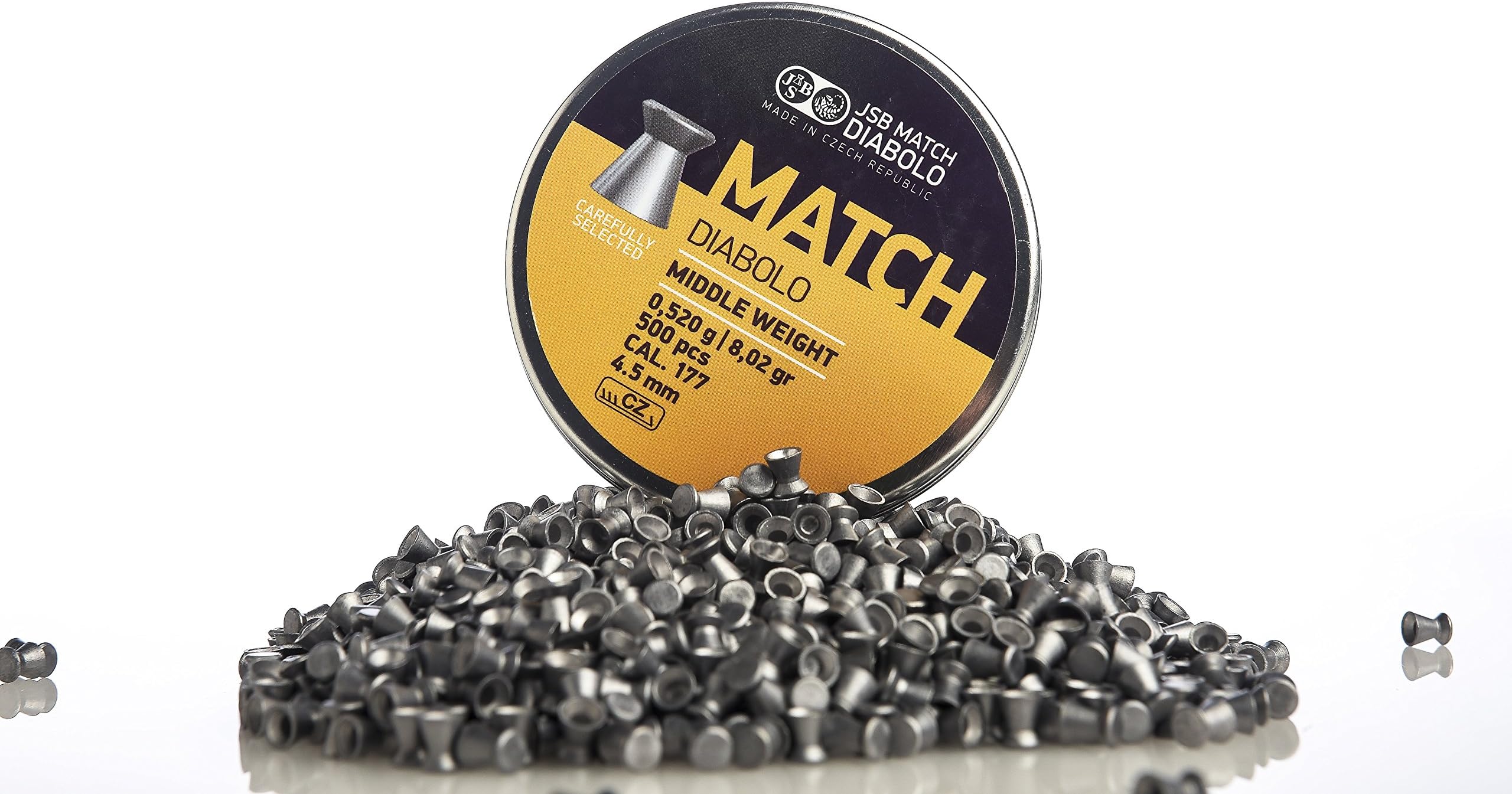 Jsb Match Diabolo Pellets .177 Cal 8.02 Grains Wadcutter 500Ct