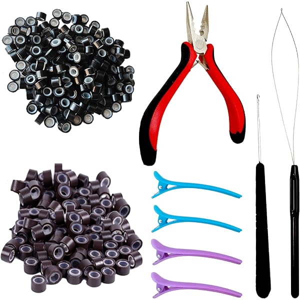 MIRACLE Microlink Hair Extension Pliers Kit – Professional Bead Tool Set For Easy Hair Extension Application & Removal