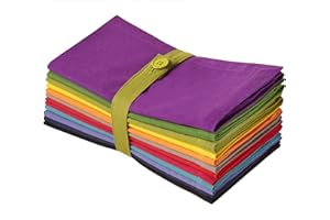 COTTON CRAFT Multicolor Cloth Napkins - Set of 12 Pure Cotton Everyday Lunch Dinner Napkin - Spring Summer Fall Holiday Birth