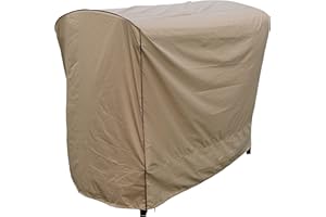SORARA Swing Chair Cover Outdoor 3 Triple Seater Hammock Swing Glider Canopy Cover, All Weather Protection, Water Resistant, 80" L x 57" W x 72" H