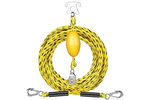 BABYFOXY Watersports Heavy Duty Tow Harness with D Rings,Boat Tow Harness for Towing Towable Tube, Water Ski, Wakeboard