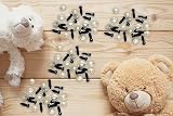 SIYUPU 50-Piece 6mm Jet-Black Craft Eyes for Plush Toys & Yarn view 3