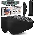 3D Sleep Mask for Women Men, Light and Soft Eye Mask for Sleeping, Sleeping Mask Light Blocking for Traveling, Flying, Sleep Eye Mask with Adjustable Strap