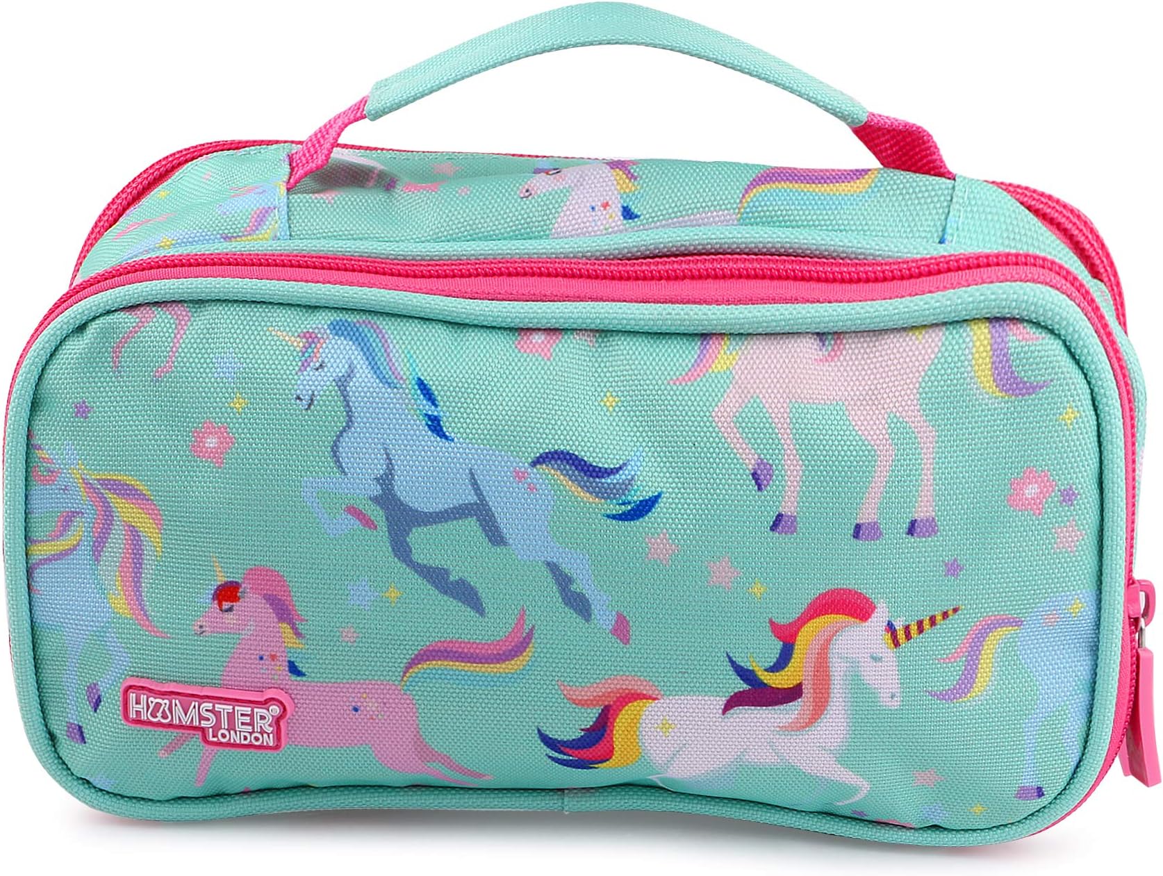 Hamster London Double Zipper Pencil Case (Unicorn)