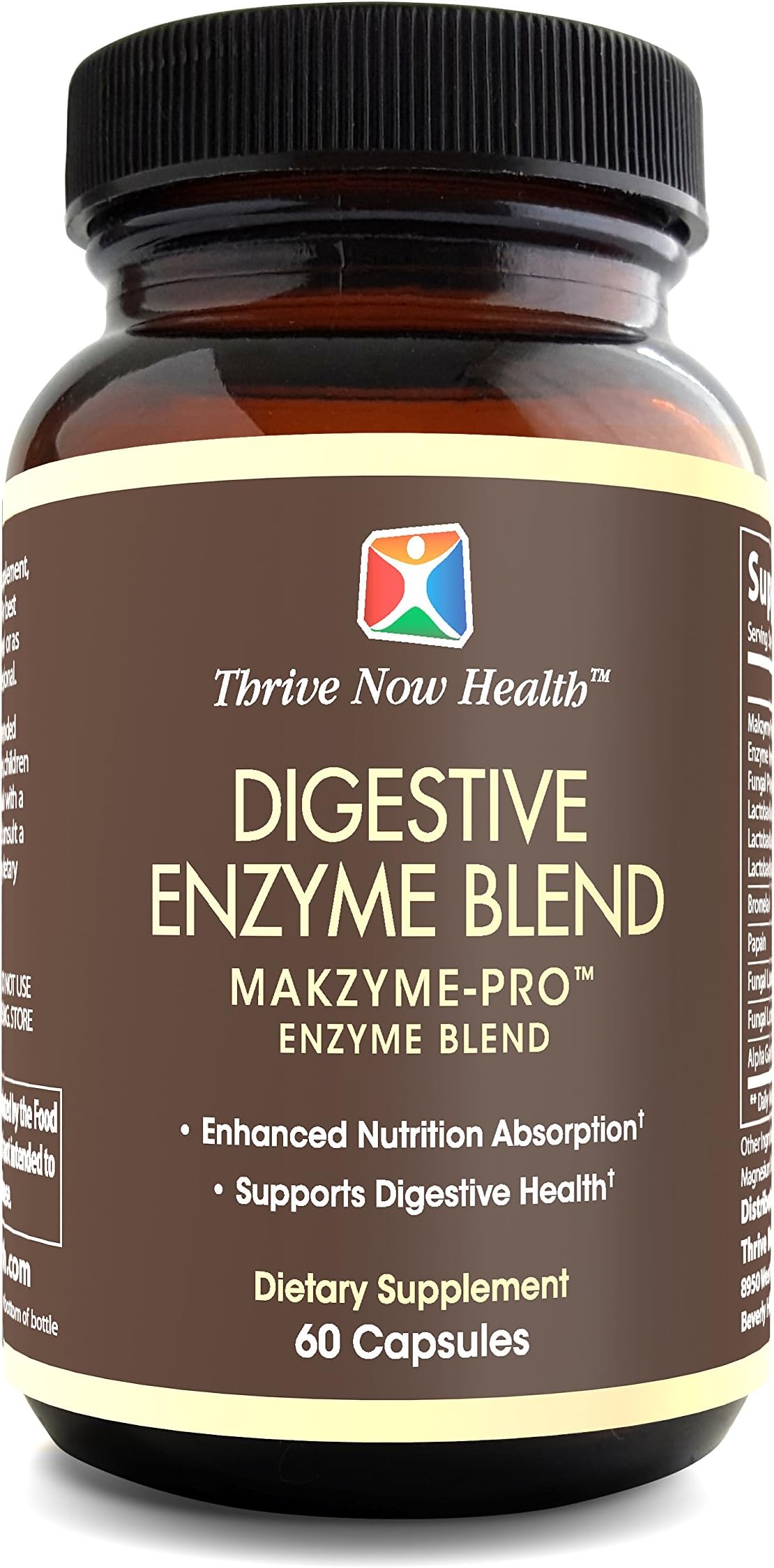 Thrive Now Health Digestive Enzyme Blend, 60-Count