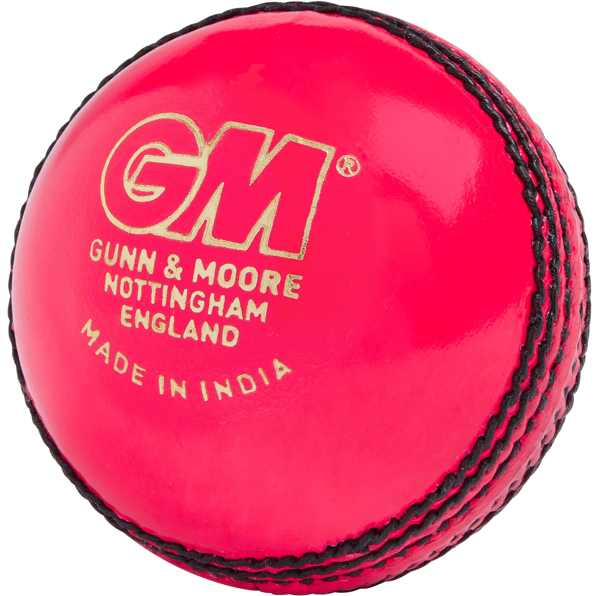 Gunn & Moore GM | Cricket Ball | Maestro Grade 1 County Match | Hand Stitched Waxed Leather 78-80 Seam Stitches | Womens | 4.9-5.31 Ounces | Pink