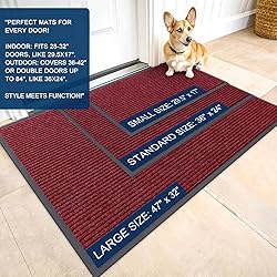 OLANLY Front Door Mat Indoor Outdoor