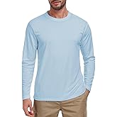 Men's Long Sleeve Shirts UPF 50+ UV Sun Protection Rash Guard Shirt Lightweight Dri Fit Casual Athletic Running Workout Tops