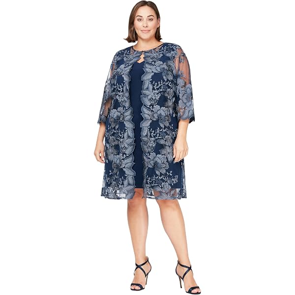 sachin and babi light blue dress Alex Evenings Plus Size Dresses for Women main image 0