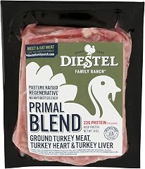 Diestel Turkey Ranch, Turkey Ground Primal Regenerative Frozen, 14 Ounce