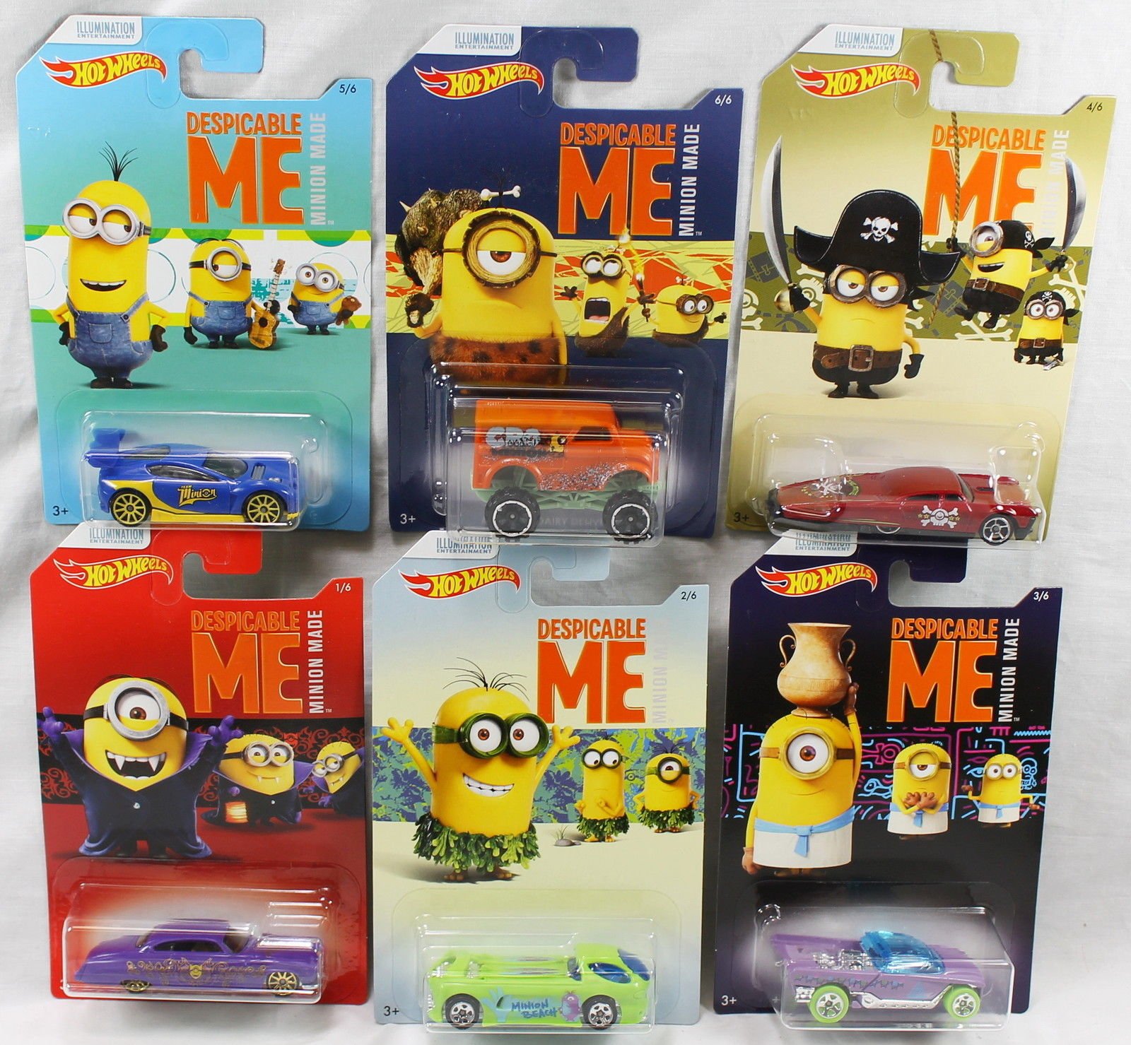 Mattel DWF12 - Hot Wheels Despicable Me Minions Vehicle - Random Picked 1 piece