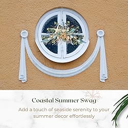 Holiday Tree 25" Coastal Summer Swag - Handcrafted