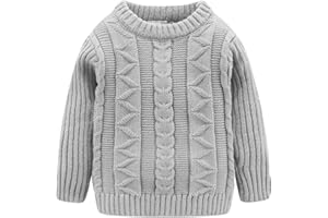 LittleSpring Little Boys Girls Pullover Sweaters Knitted Long Sleeve Warm Tops