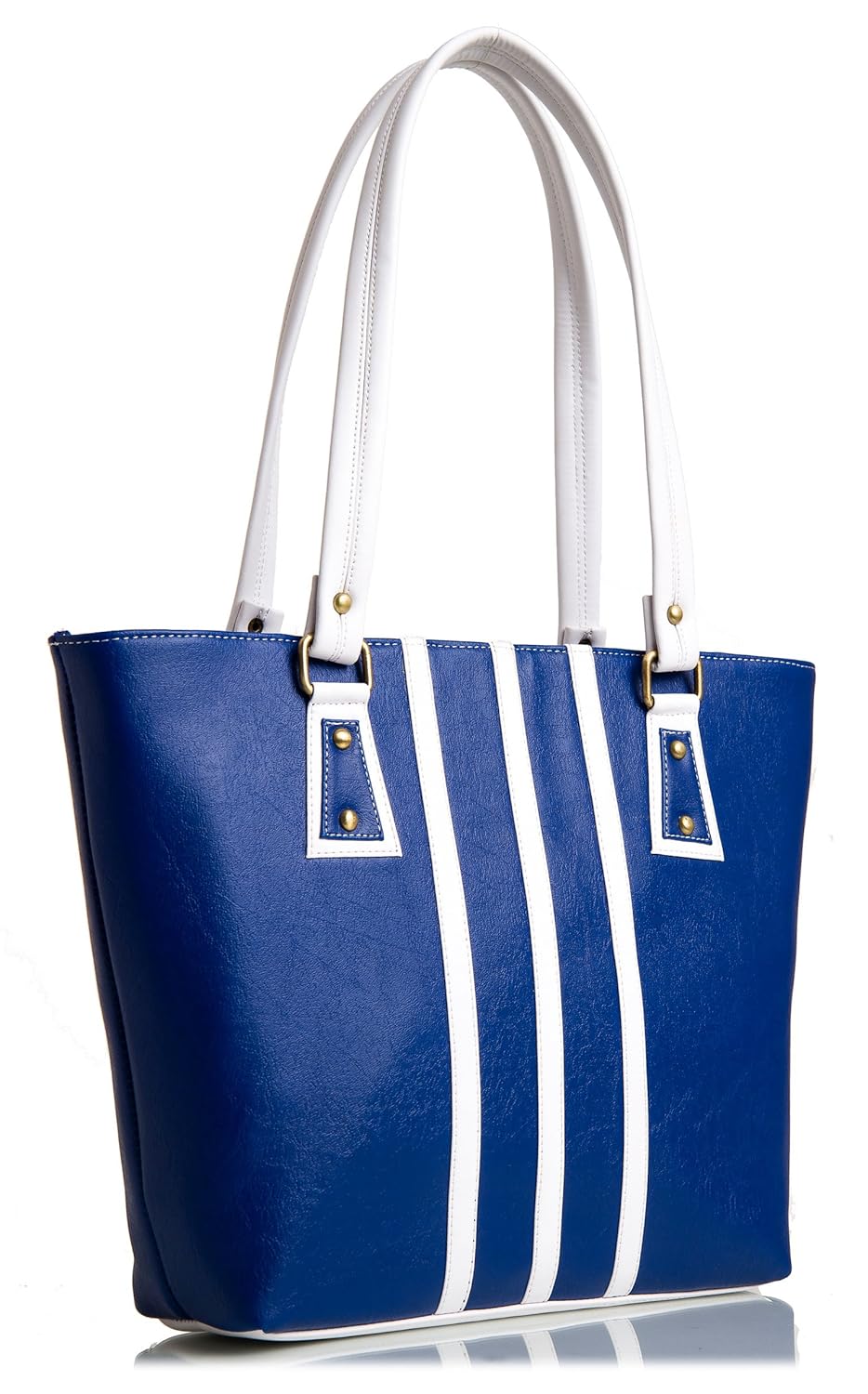 mammon women's handbag and sling bag combo (multicolour, hs-3strip-blu)