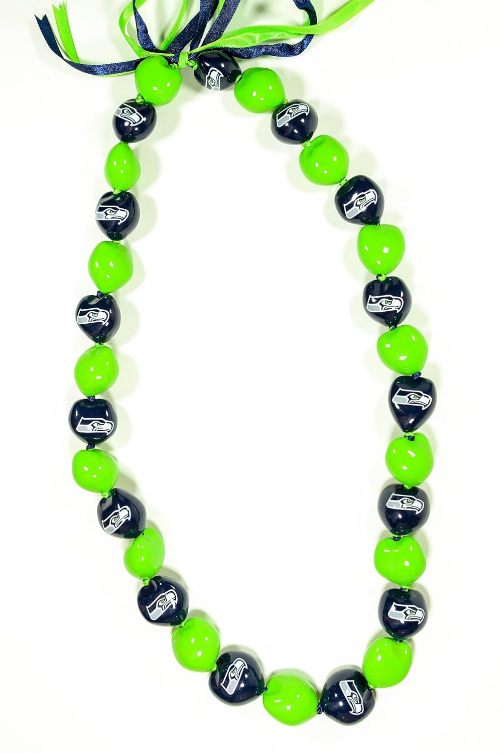 NFL Seattle Seahawks Go Nuts Kukui Nut Lei Necklace