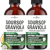 NEW AGE Soursop Drops - Soursop Bitters Liquid with Soursop Fruit and Leaves, Elderberry, Vitamin C and Olive Leaf - Multimineral & Vitamins Superfood - 4 oz