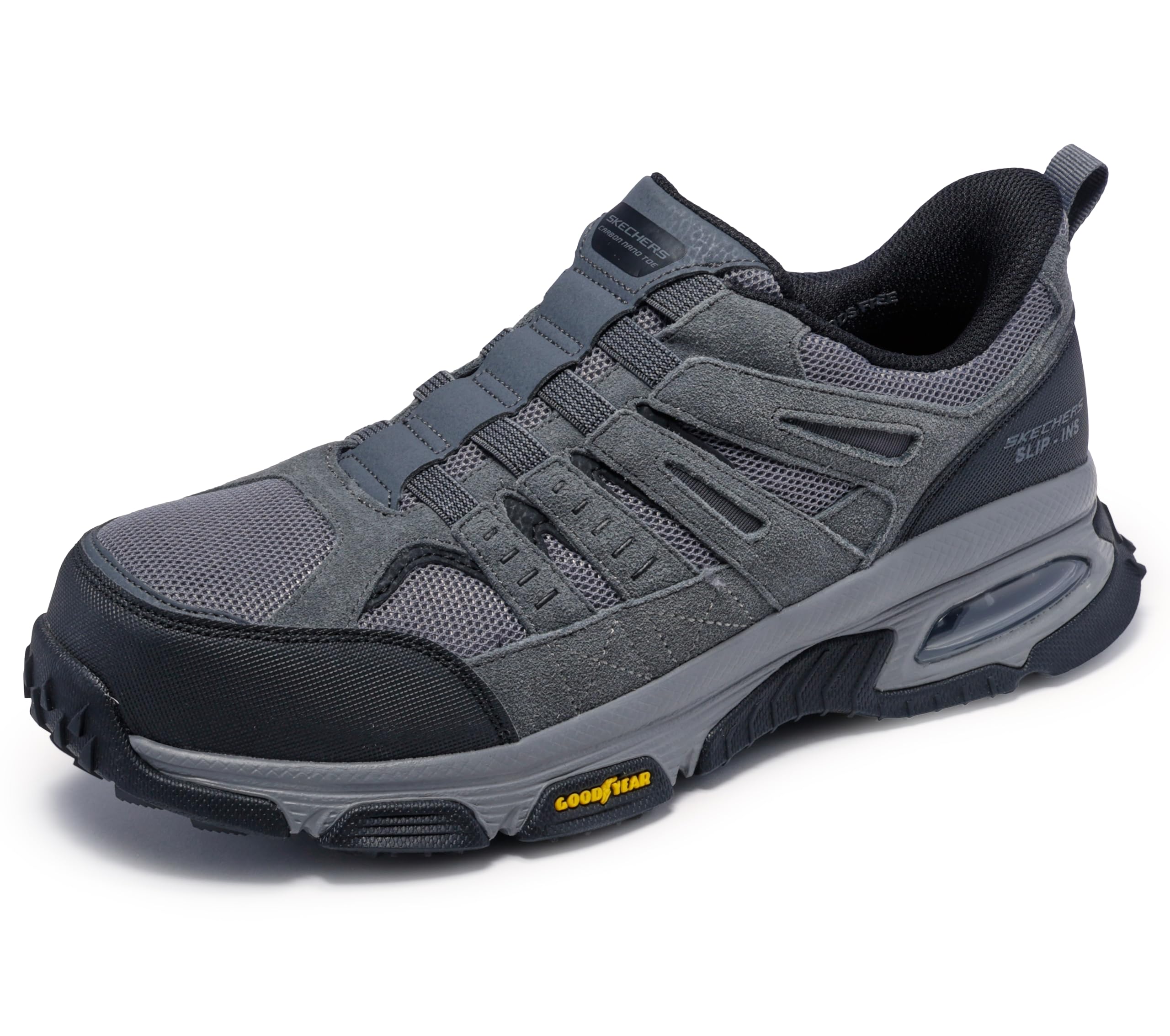 Photo 1 of Skechers Men's Skech-Air Envoy Cabon Nano Safety Toe Hands Free Slip-in Construction Shoe, Char, 10