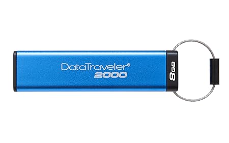 Kingston DataTraveler 2000 - DT2000/8GB verschlüsselter USB 3.0 Speicher (mit Tastatur)