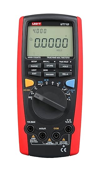 Uni-T UT71D Multimeter, Effektivwert, automatische Datenspeicherung, AC/DC Volt Ohm, Kapazitäts-Tester