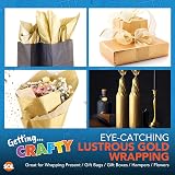 SOL Gold Tissue Paper 20 Pack 50x50cm Gift Wrapping Crafting view 4