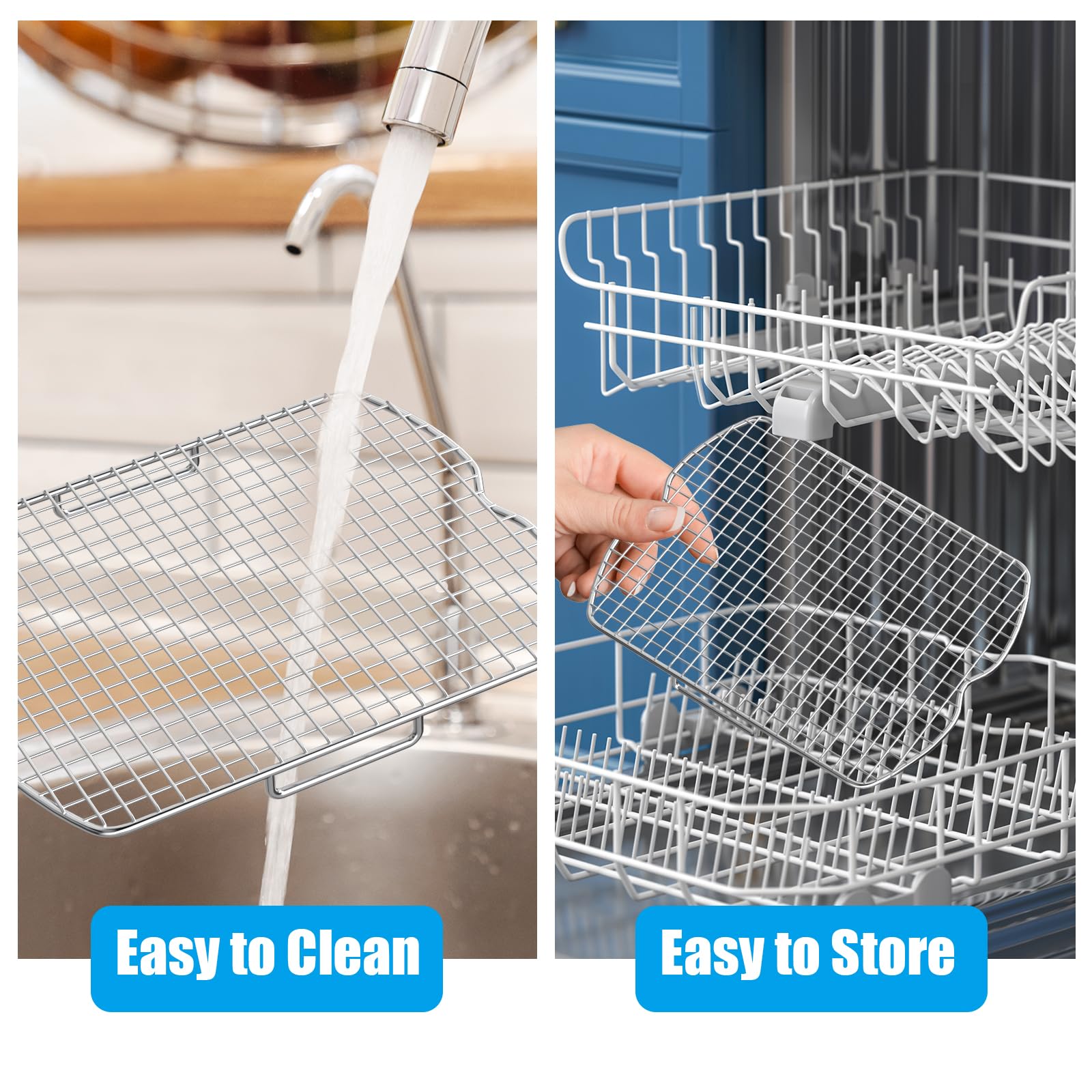 Dehydrator Rack for Ninja Foodi AG300 Grill, 3 Stackable Layers Dehydrator Rack Stand for Ninja Foodi AG300 Accessories, Rectangle Air Fryer Accessories for Ninja AG300 AG301 Foodi Grills