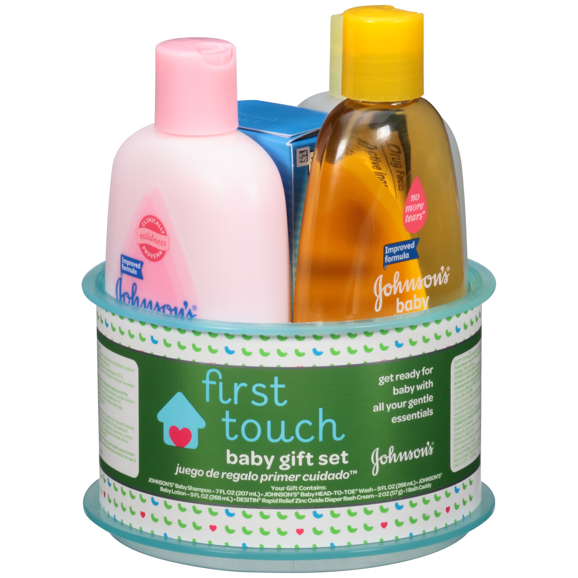 johnson's first touch baby gift set