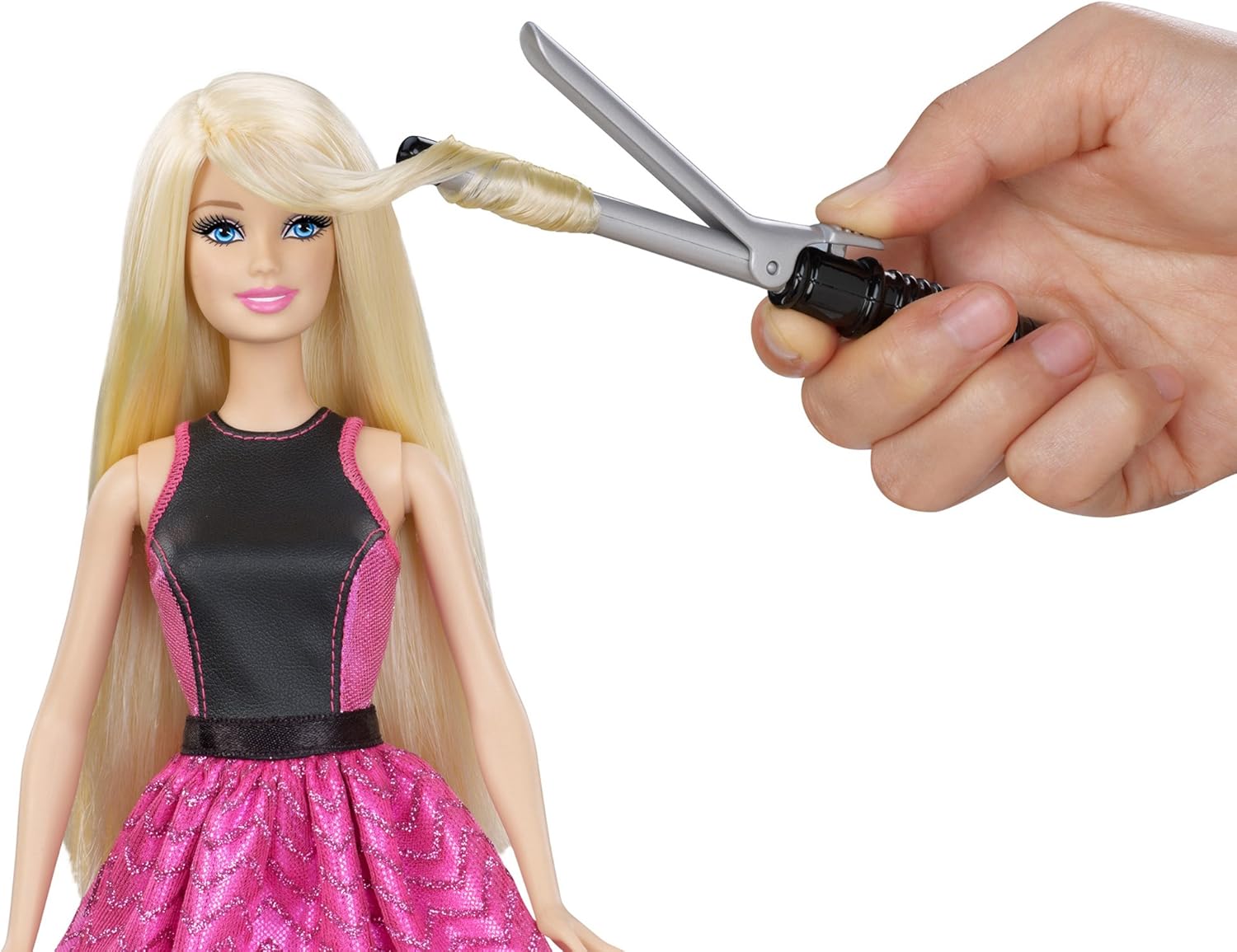 curling barbie hair