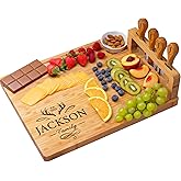 Personalized Charcuterie Board Gift Set, Christmas, Engagement - Wedding Gifts for Couples 2025, Custom Cheese Boards Gifts, Bridal Shower Gifts for Bride, Housewarming Gifts New Home for Women