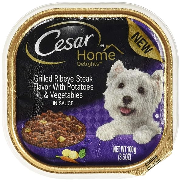 CESAR HOME DELIGHTS GRILLED RIBEYE STEAK POTATOES &...