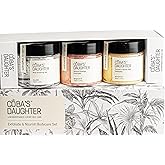 COBA'S DAUGHTER Luxury Spa Gift Set for Women – 3-Piece Mini Body Care Trio with Honey Turmeric, Almond Orange & Aloe Vera – Travel Size Self-Care Gift for Birthday, Valentine & Wedding Favor