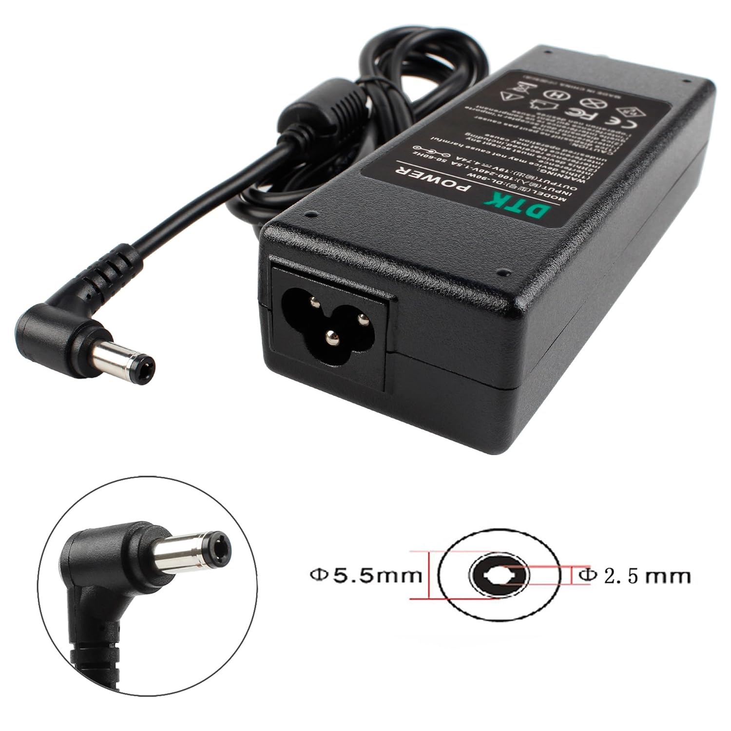 65W Caricatore Alimentatore 19V 3.42A Caricabatterie Per Acer Aspire 3 - Foto 7