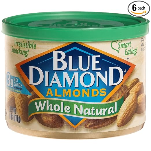 Blue Diamond almonds whl naturl 6oz (041570003831)