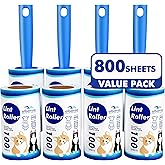 Lint Rollers for Pet Hair Extra Sticky, 800 Sheets (8 Rollers) Mega Value Set Lint Roller with 2 Upgraded Handles, Pet Hair R