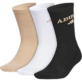 adidas Men's Foundation Sport Crew Socks 3 Pairs | 3-Pack, Targeted Cushioning, Arch Support, Breathable Moisture-Wicking, Reinforced Heel &amp; Toe, All-Day Comfort
